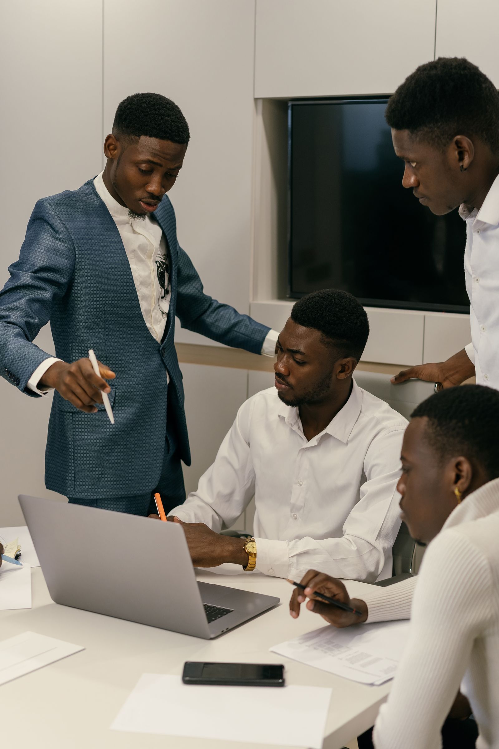 The Takwitek team working alongside a client